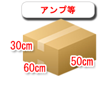 アンプ等の段ボール